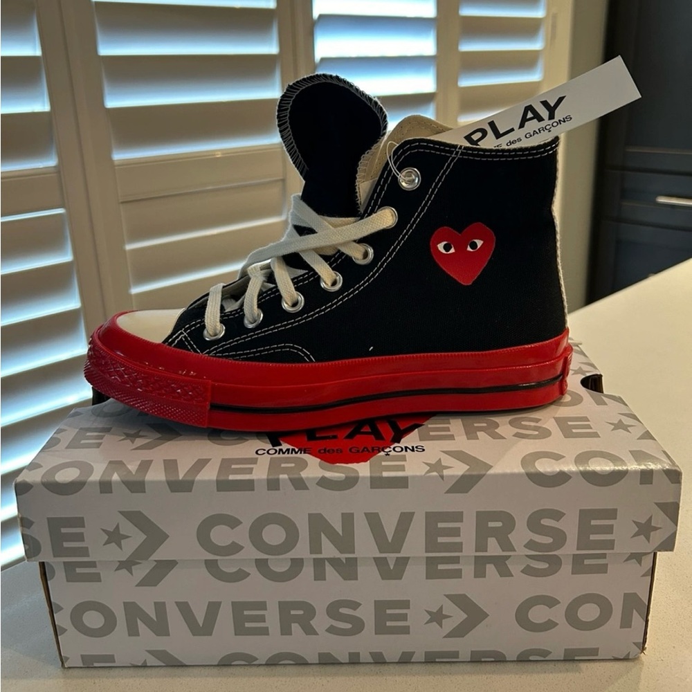 Converse x Comme des Garcons PLAY high tops
